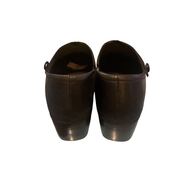 Dansko Women's Black Leather Professional Clogs Slip-On Comfort Shoes Size 11.5 - Picture 8 of 15